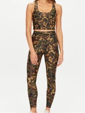 $240 The Upside SET Basecamp Margot Top and 25" Pocket Leggings Camouflage Camo